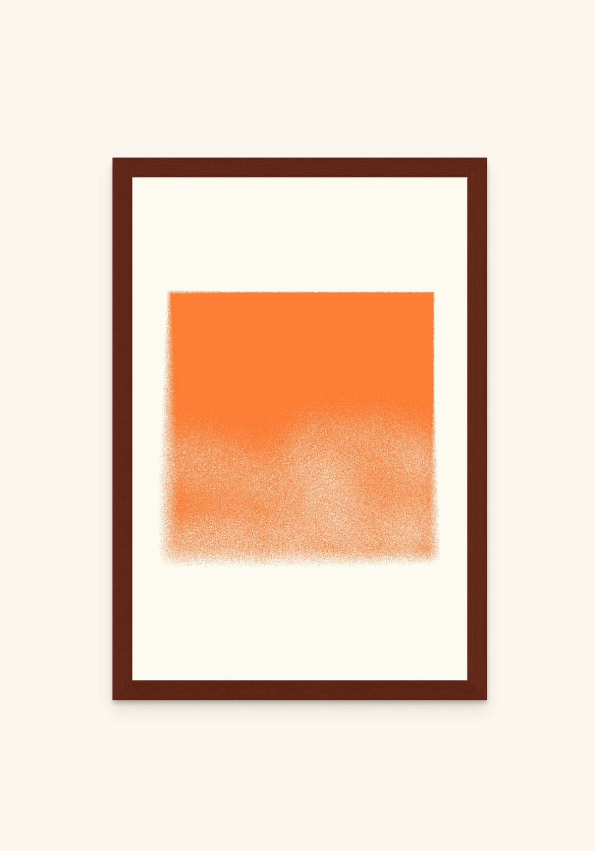 Orange Box framed print in an espresso frame — Art Spectrum