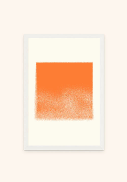 Orange Box framed print in a white frame — Art Spectrum