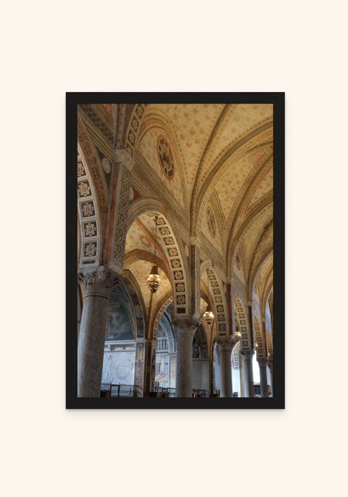 Painted Arches framed print in a black frame — Art Spectrum