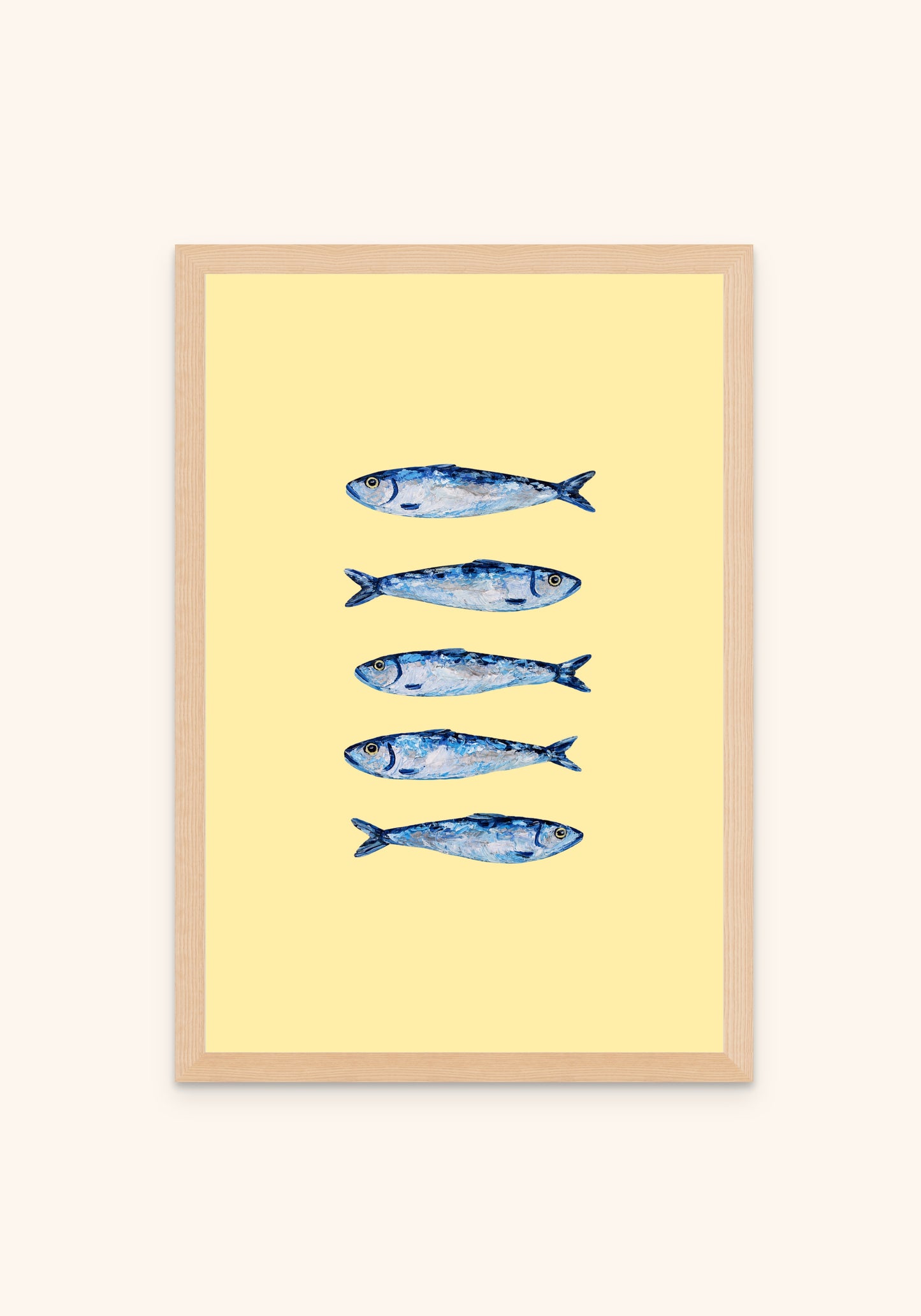 Pez framed print — Portuguese tile wall art, Mediterra collection