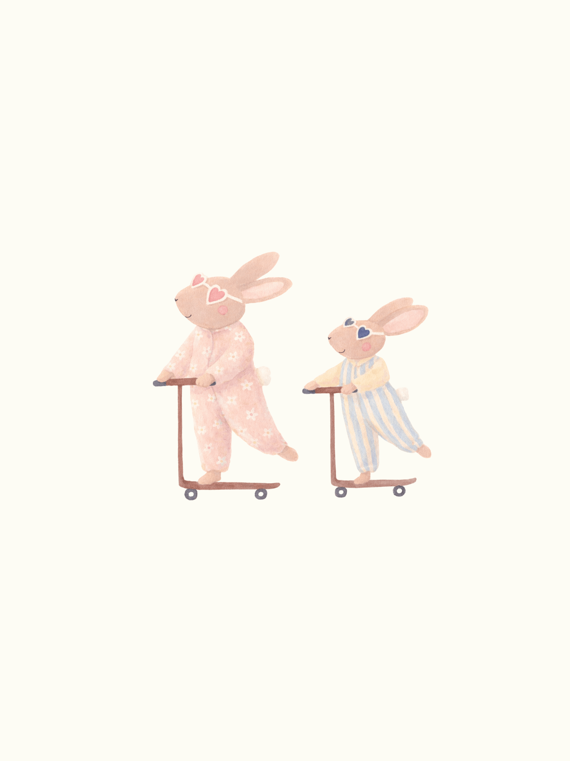 Playful Rabbits - Art Spectrum