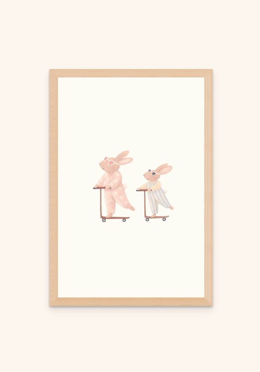 Playful Rabbits - Art Spectrum