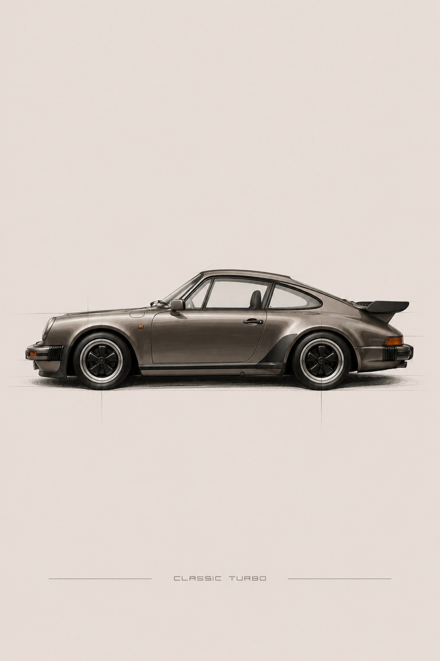 Porsche vintage art print — Art Spectrum