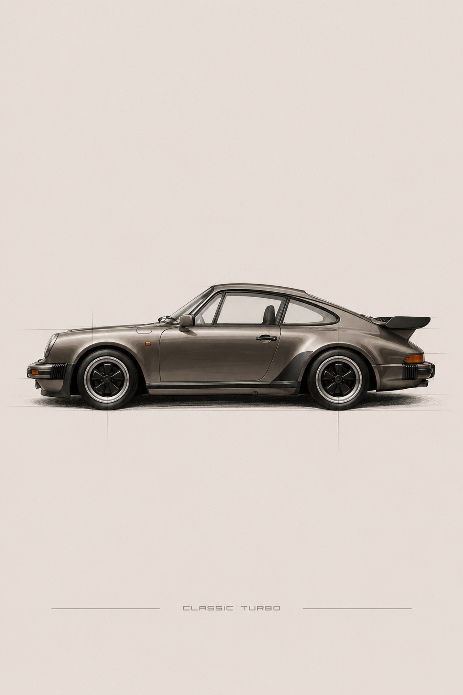 Porsche vintage art print — Art Spectrum