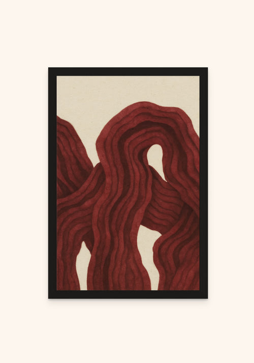 Pulse framed print in a black frame — Art Spectrum