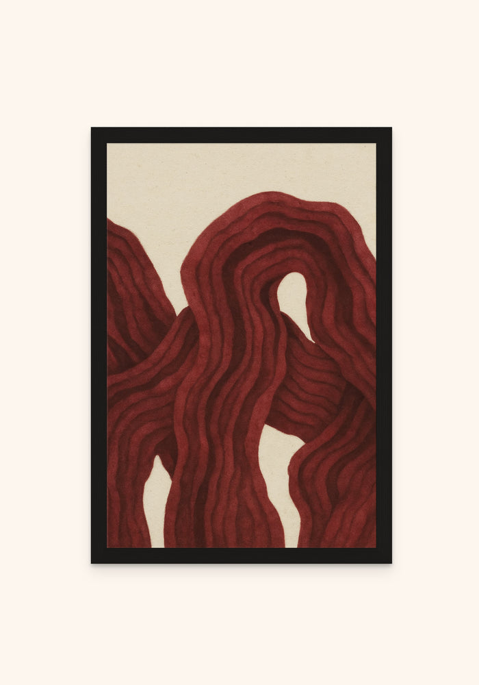 Pulse framed print in a black frame — Art Spectrum