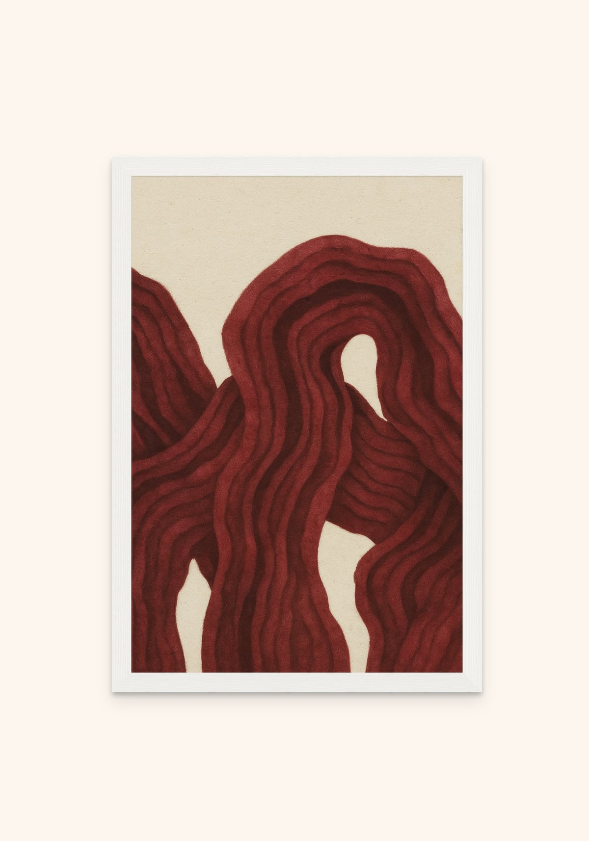 Pulse framed print in a white frame — Art Spectrum