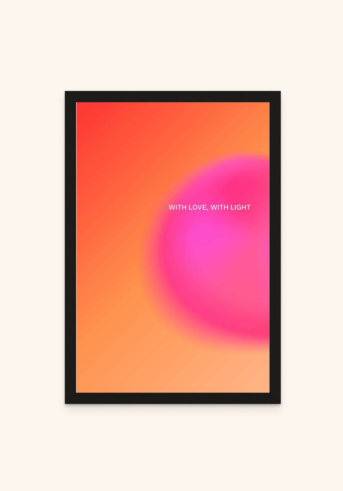 Radiate framed print in a black frame — Art Spectrum