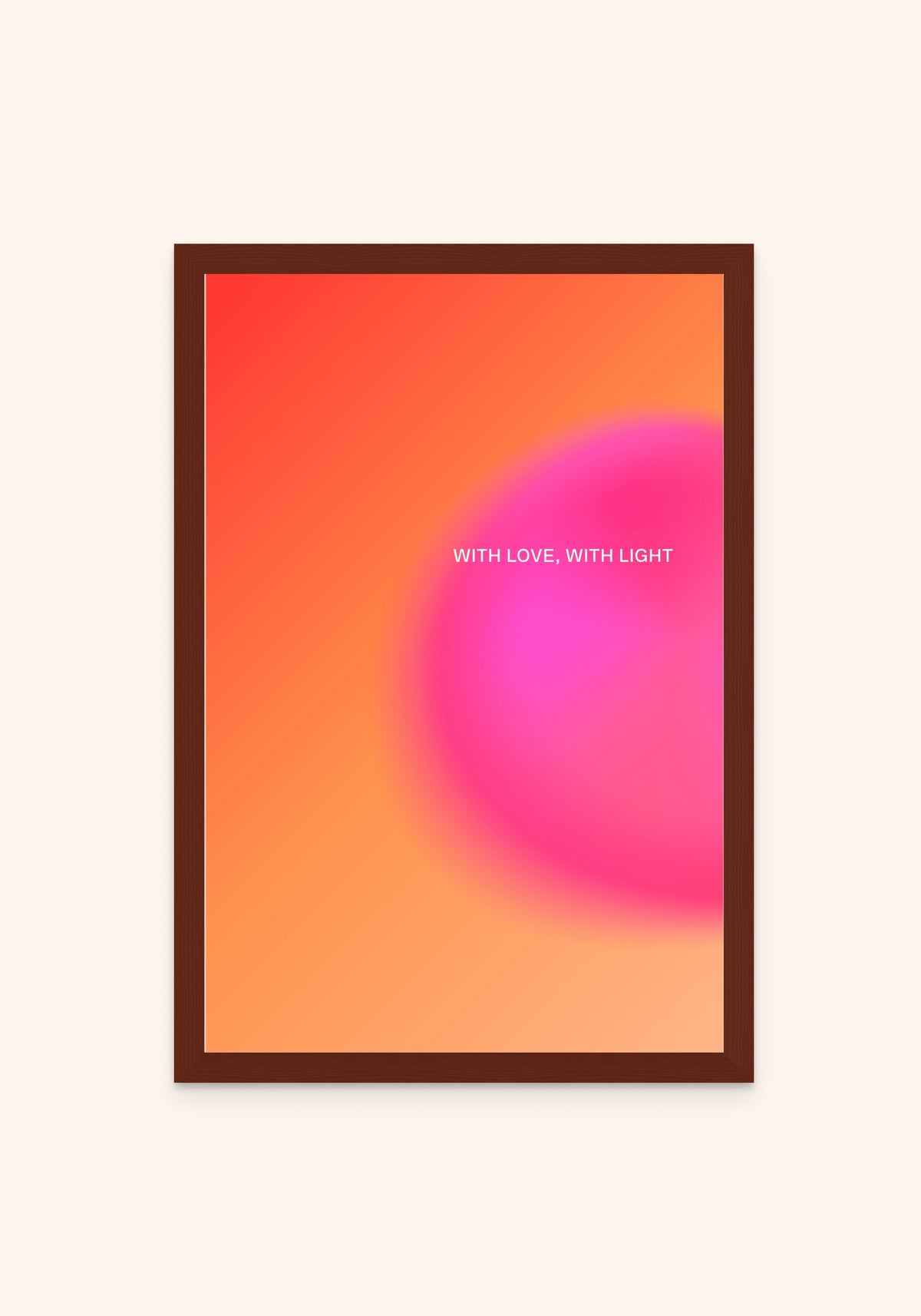 Radiate framed print in an espresso frame — Art Spectrum