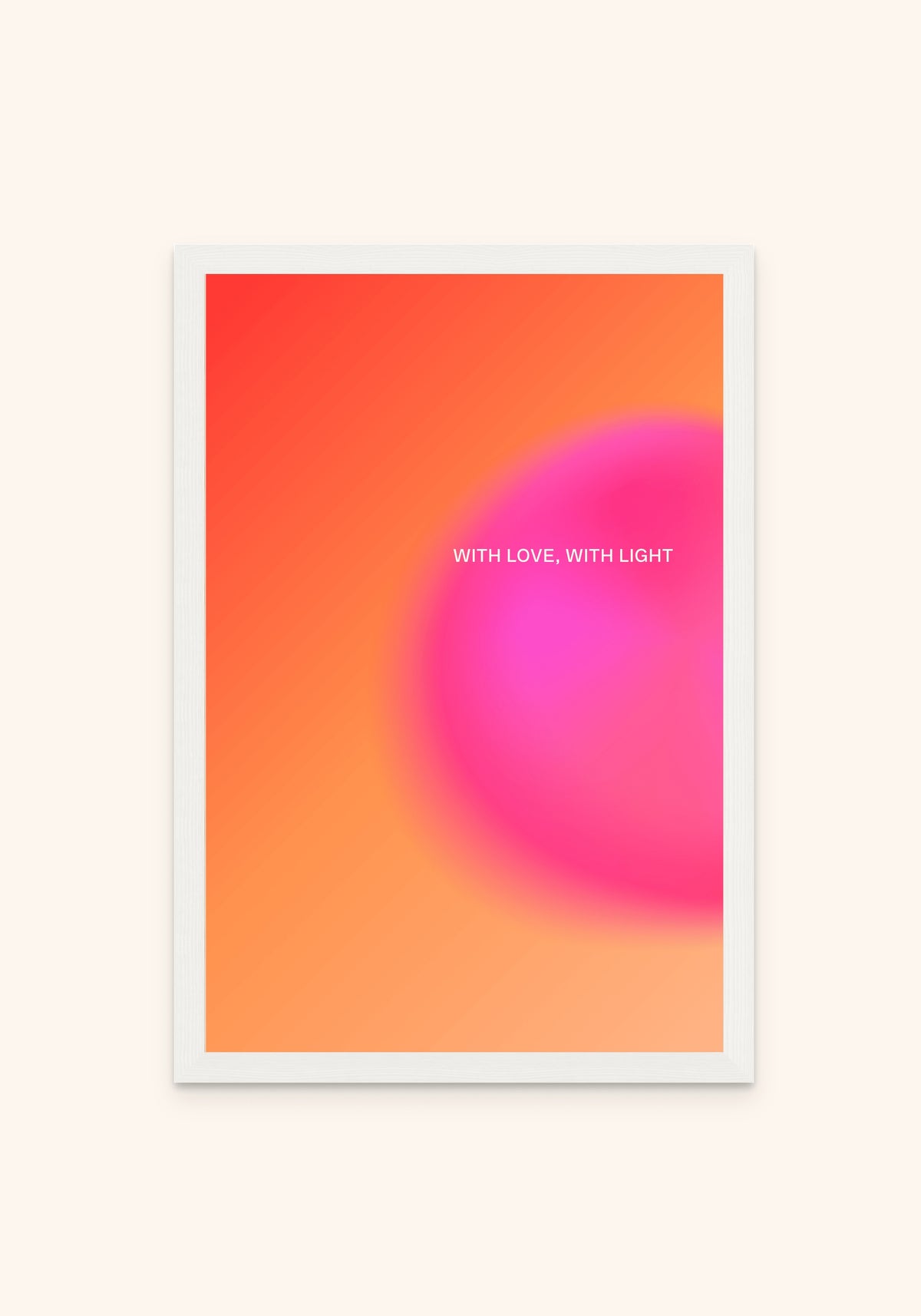 Radiate framed print in a white frame — Art Spectrum