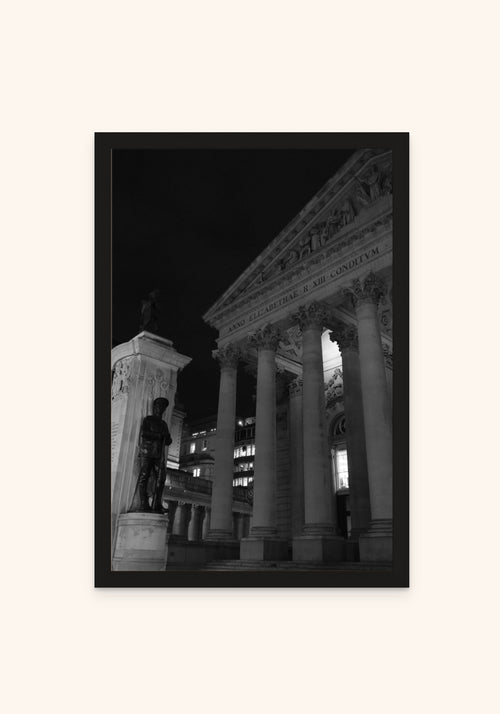 Royal Exchange framed print in a black frame — Art Spectrum