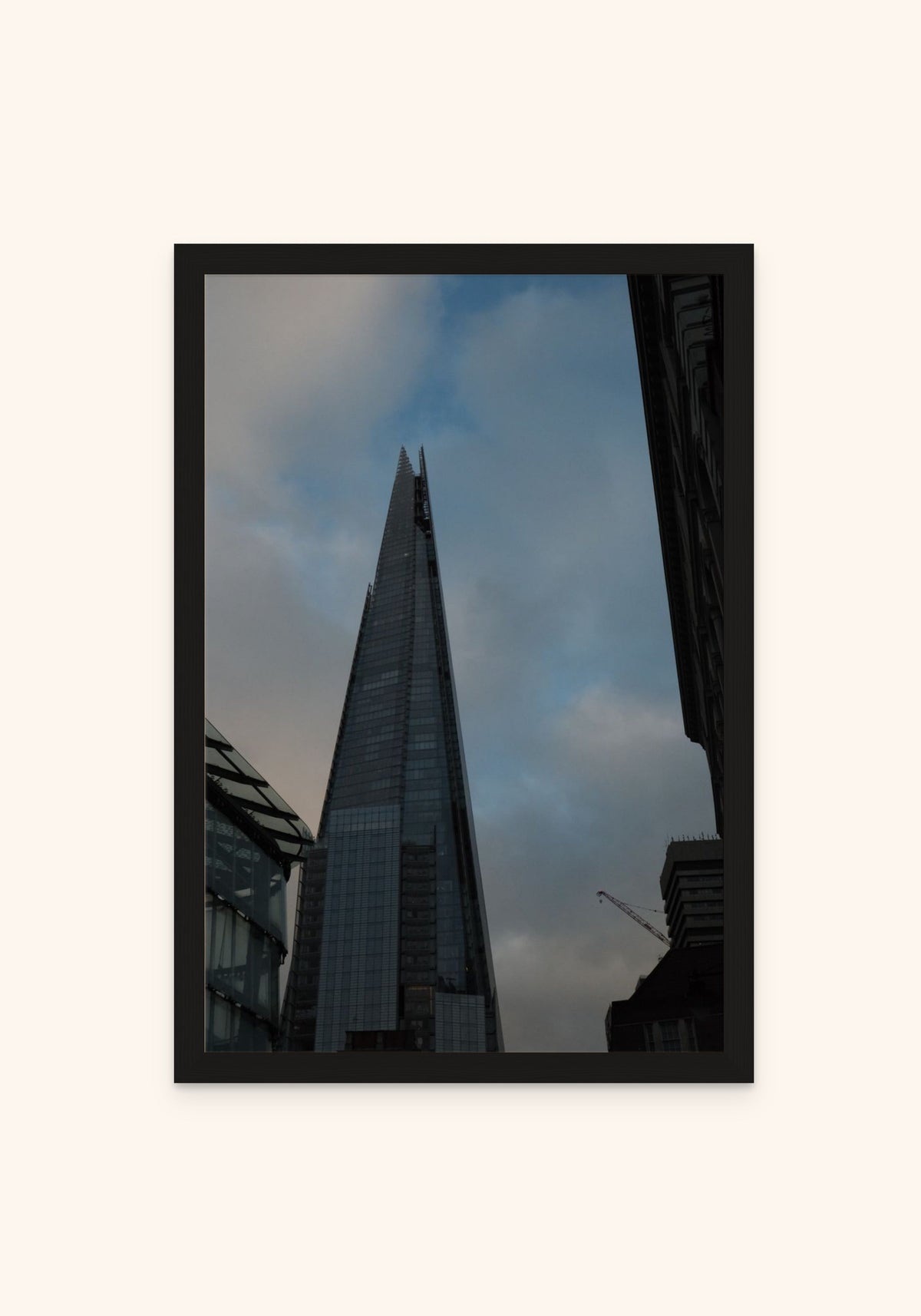 Shard framed print in a black frame — Art Spectrum