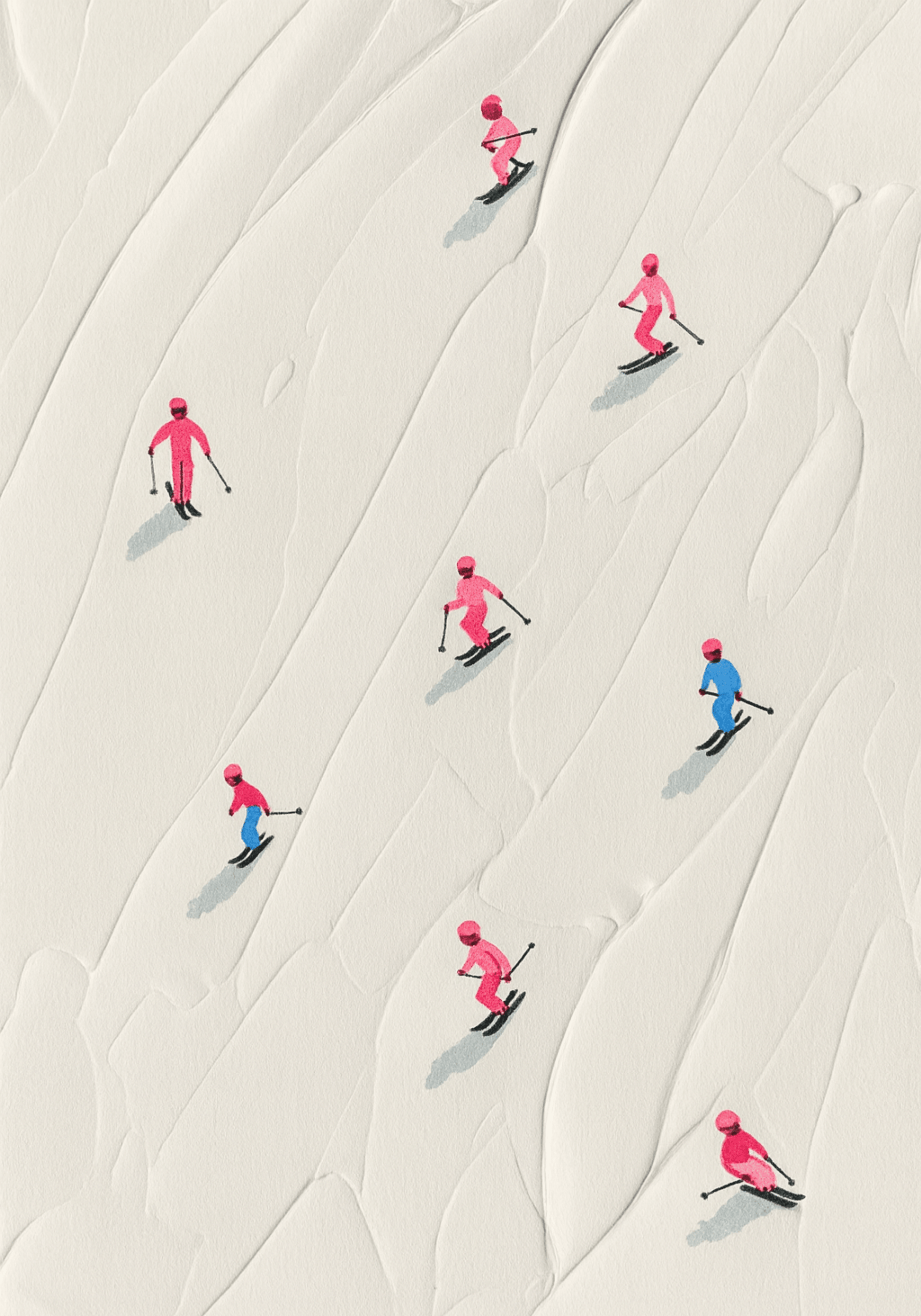 Skiers - Art Spectrum