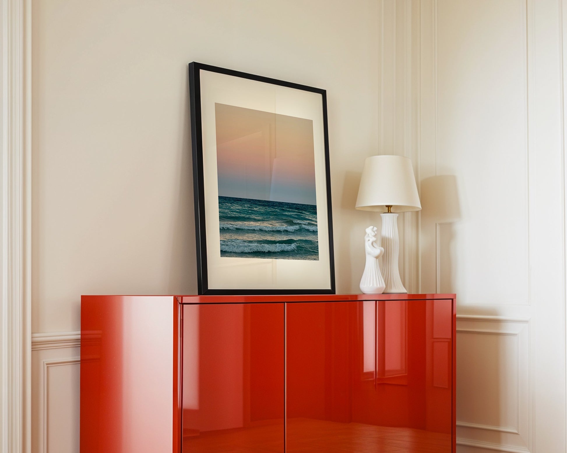 Solstice nature art framed canvas print styled in a modern interior — Art Spectrum