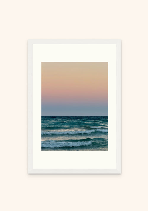 Solstice framed print in a white frame — Art Spectrum