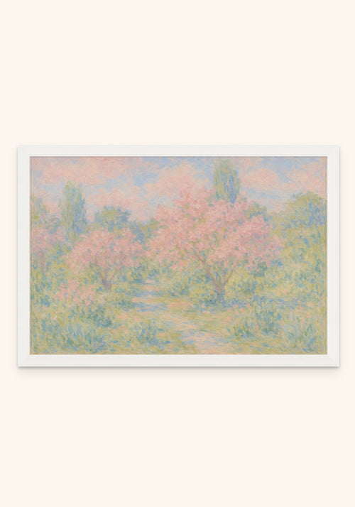 Spring Time framed print in a white frame — Art Spectrum