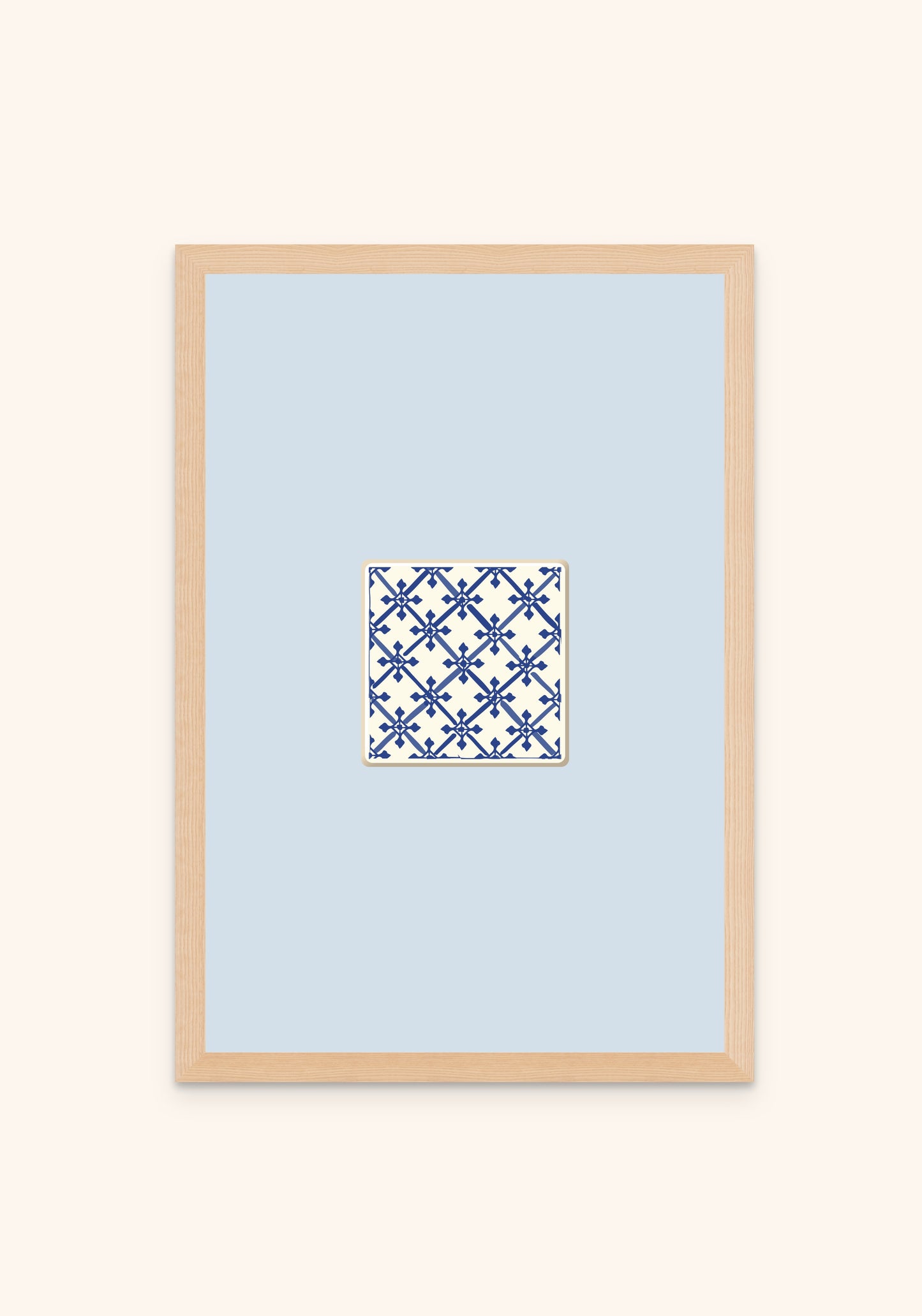 Tile framed print — Portuguese tile wall art, Mediterra collection