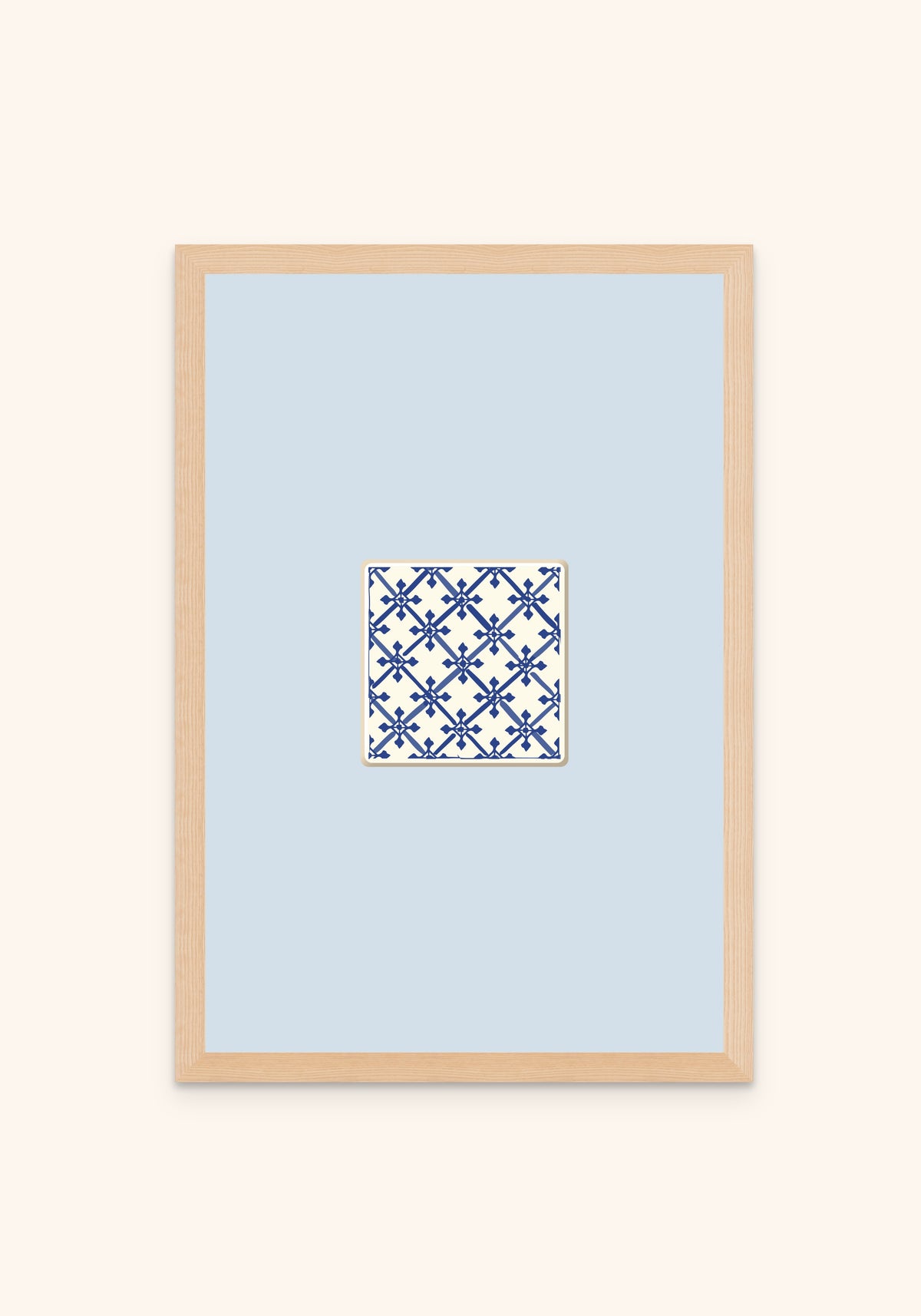 Tile framed print — Portuguese tile wall art, Mediterra collection