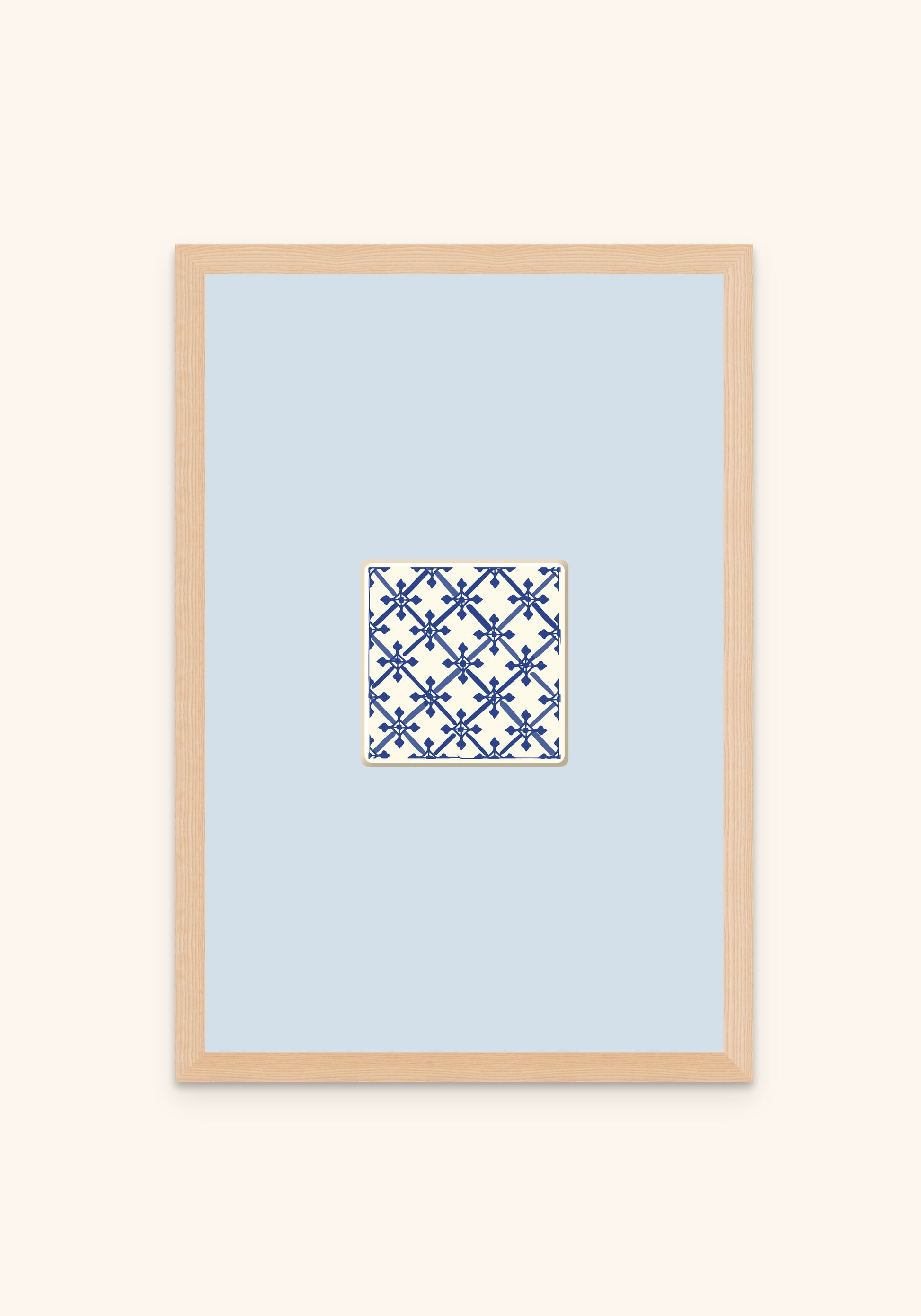 Tile framed print — Portuguese tile wall art, Mediterra collection