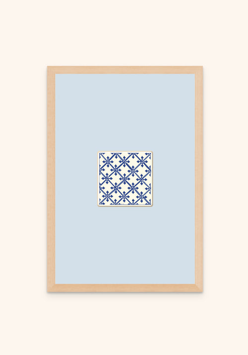 Tile framed print — Portuguese tile wall art, Mediterra collection