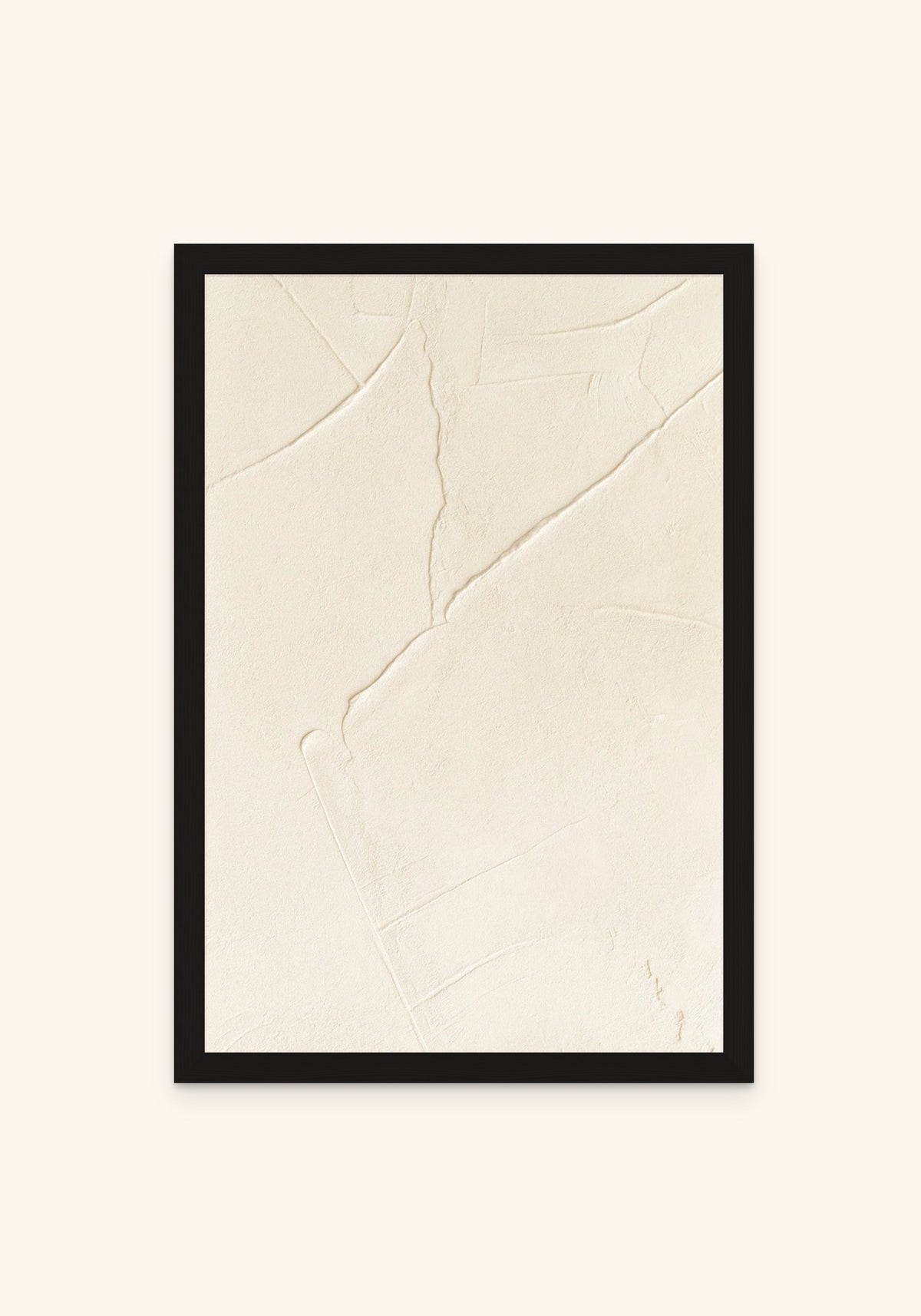 Trace framed print in a black frame — Art Spectrum