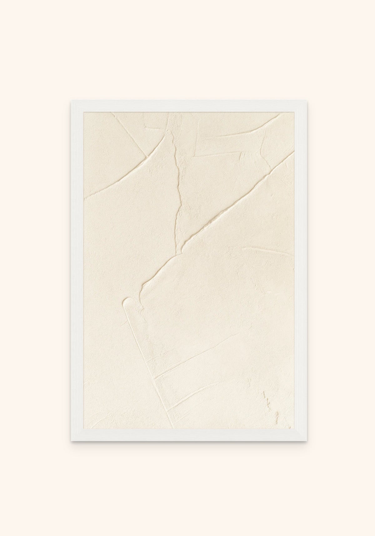 Trace framed print in a white frame — Art Spectrum