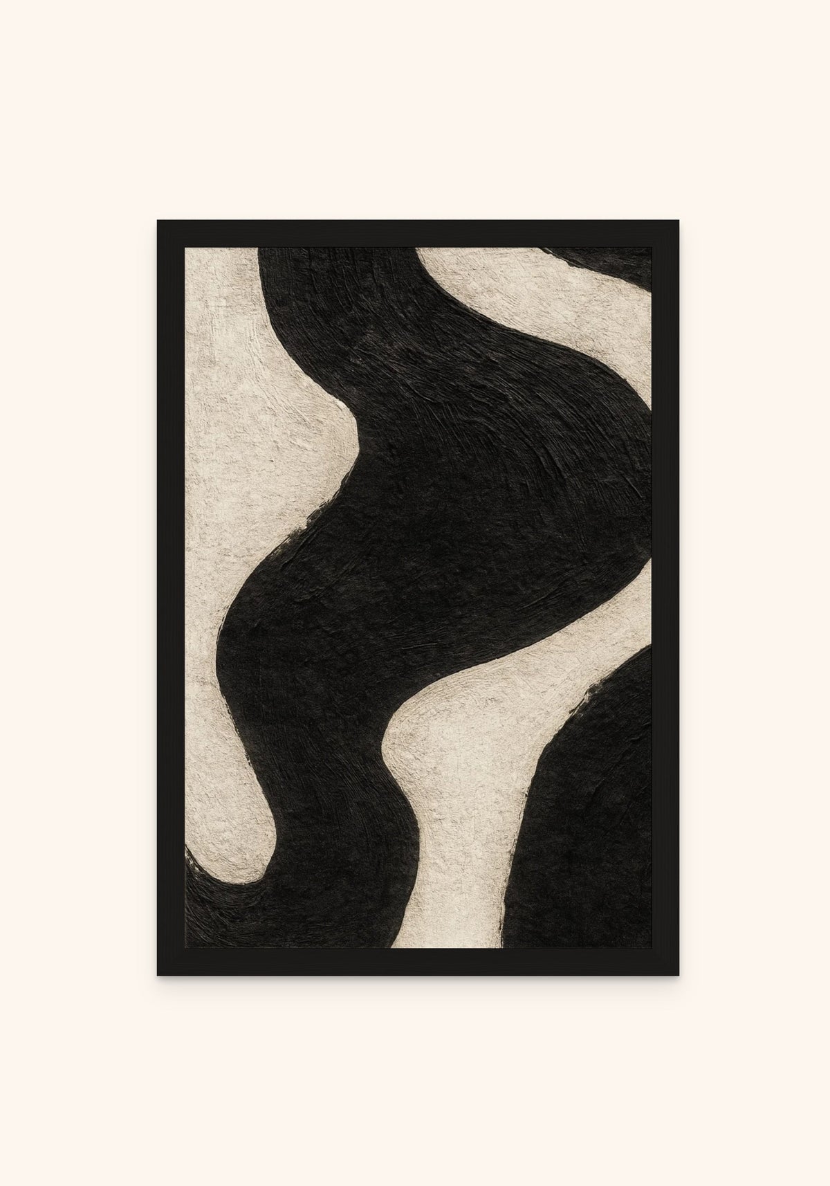 Veil framed print in a black frame — Art Spectrum
