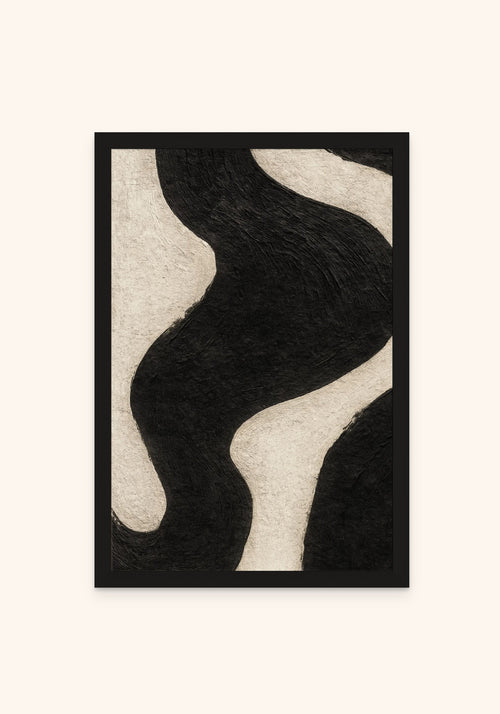 Veil framed print in a black frame — Art Spectrum