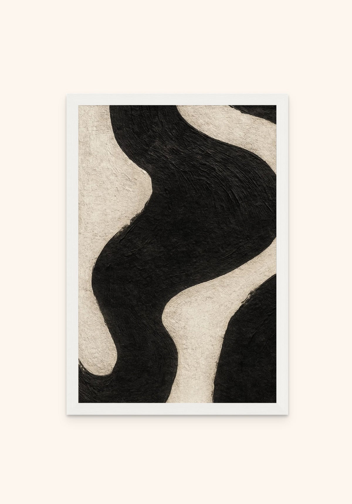 Veil framed print in a white frame — Art Spectrum
