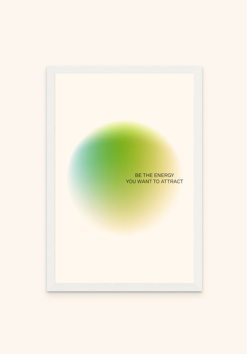 Vitalise framed print in a white frame — Art Spectrum