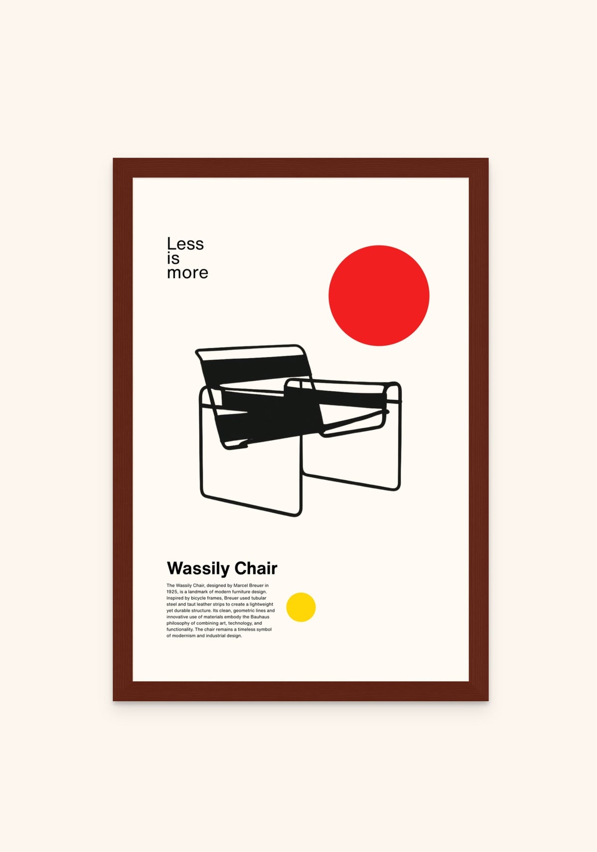 Wassily Chair framed print in an espresso frame — Art Spectrum