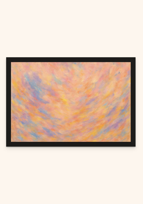 Glow framed print in a black frame — Art Spectrum