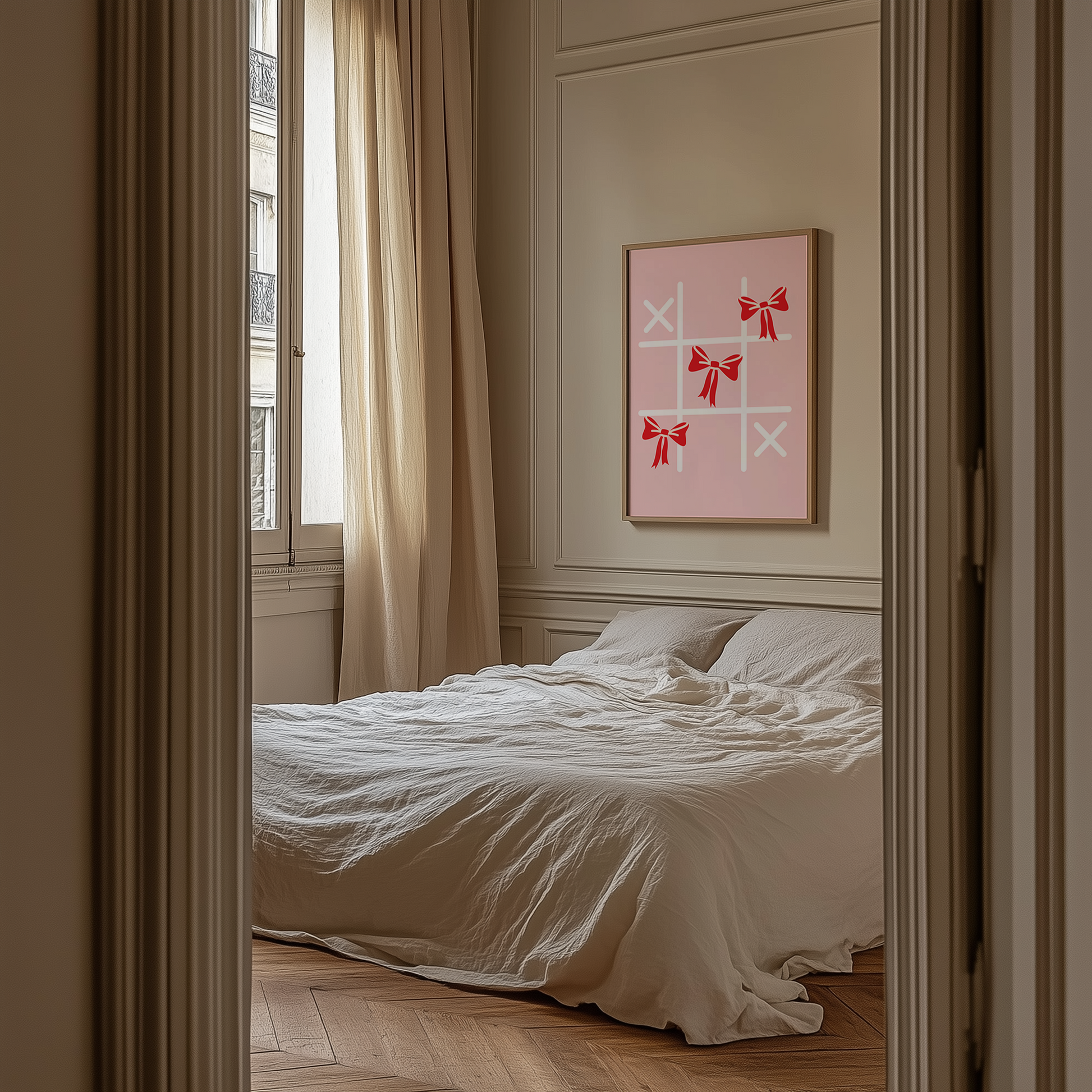 XOX print styled in a modern interior — Art Spectrum