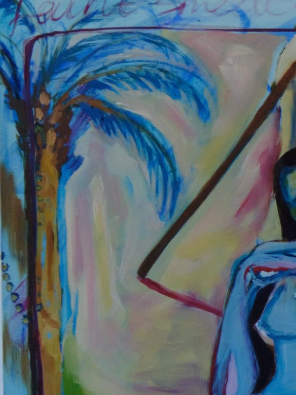 Blue Palm, a print by Havva Malyalizade
