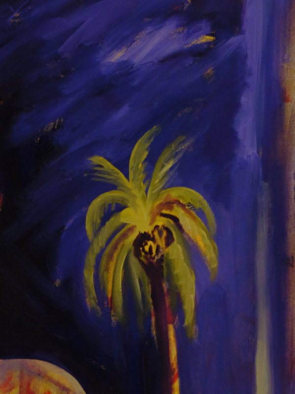 Night Palm, a print by Havva Malyalizade
