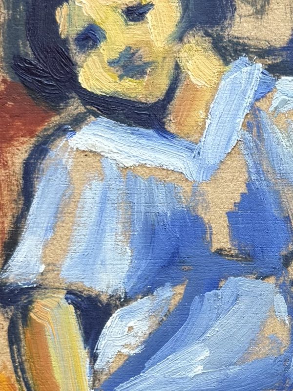 Girl in Blue, a print by Havva Malyalizade